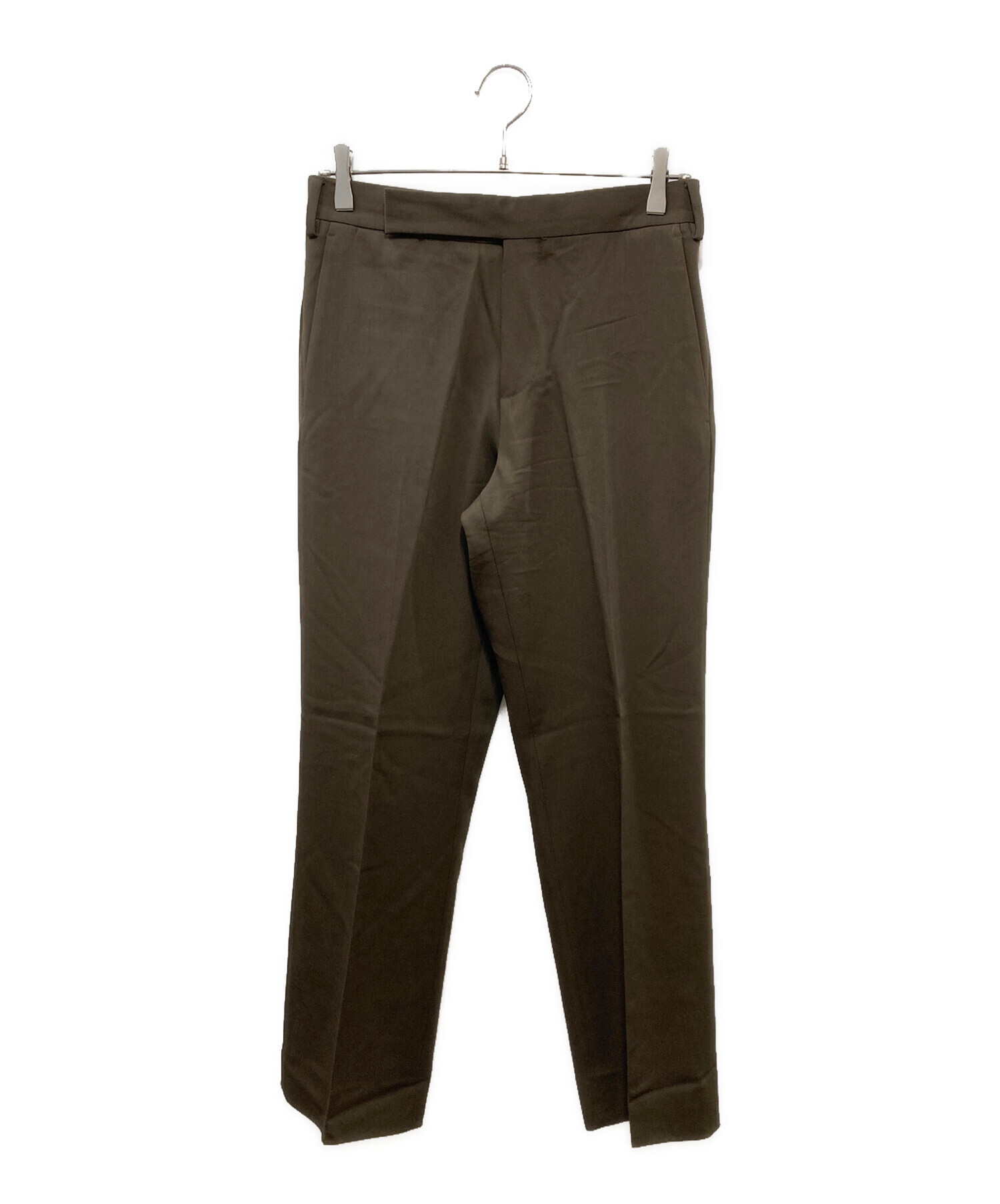 【未使用】LARDINI ラルディーニ ウールソリッドコート 44 ブラウン 中古・古着通販】LARDINI (ラルディーニ) ウールスラックス ブラウン