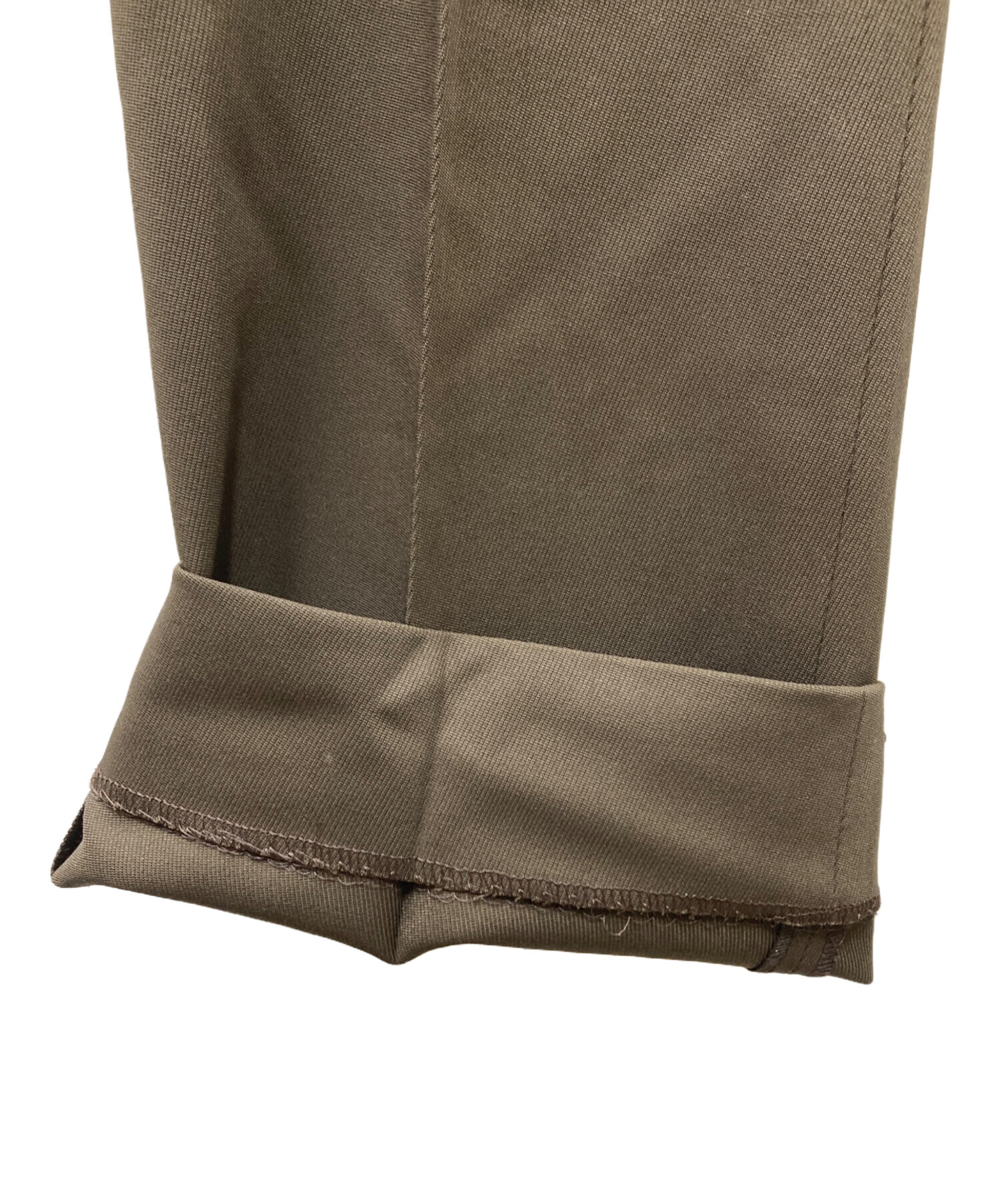 中古・古着通販】LARDINI (ラルディーニ) ウールスラックス ブラウン