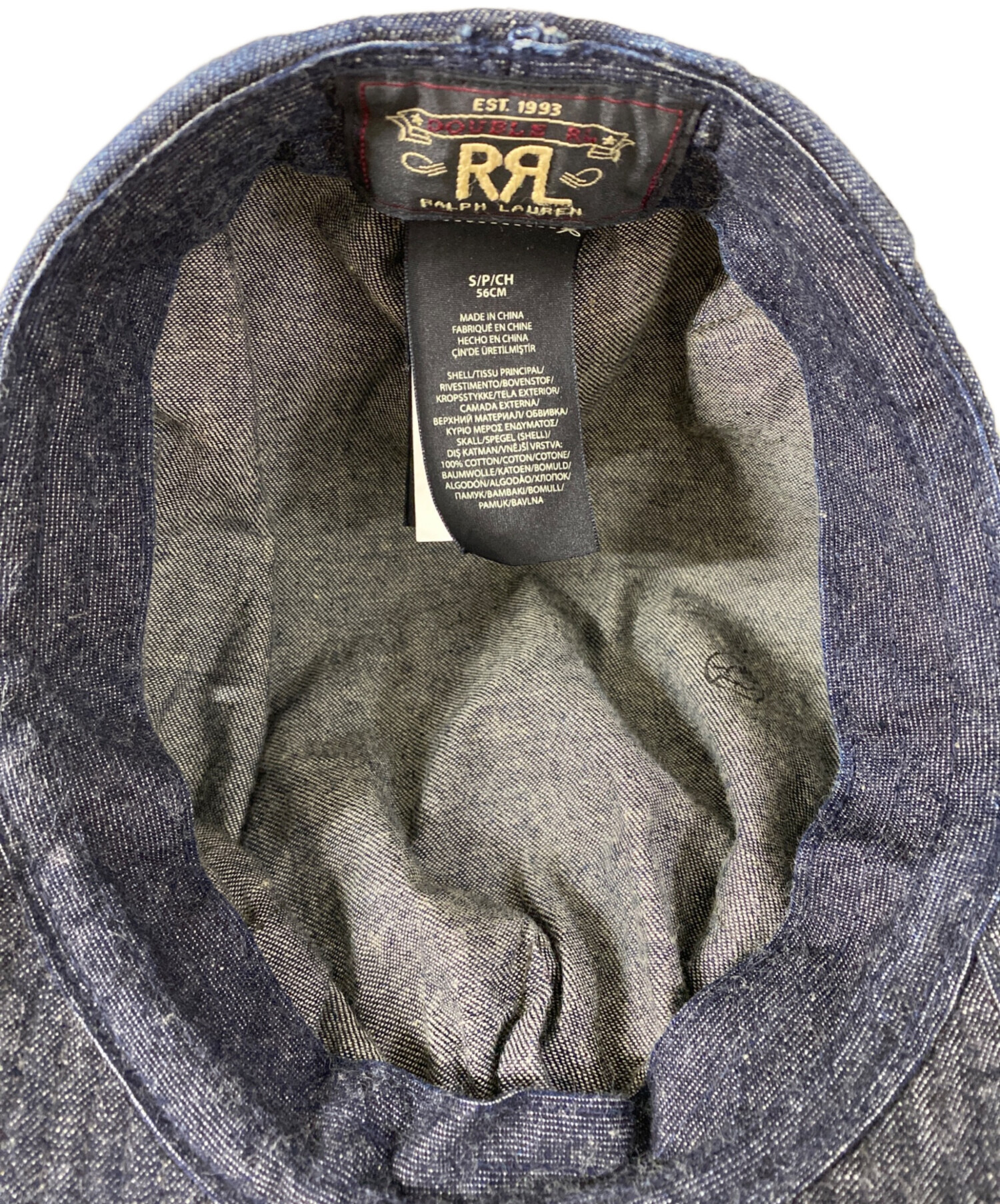 中古・古着通販】RRL (ダブルアールエル) デニムワークキャップ