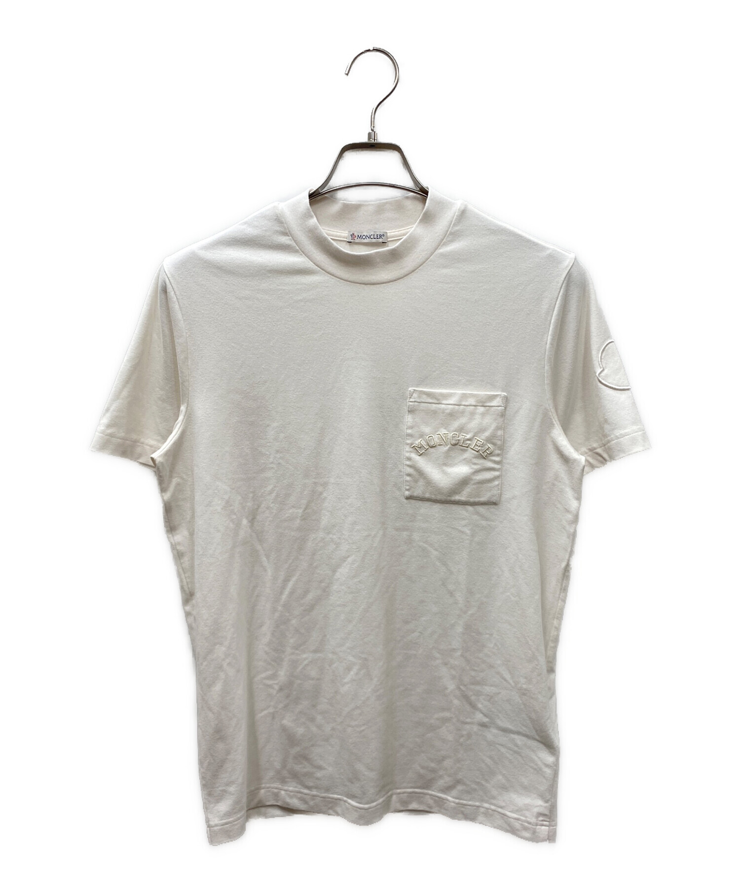 中古・古着通販】MONCLER (モンクレール) ポケットTシャツ ホワイト 