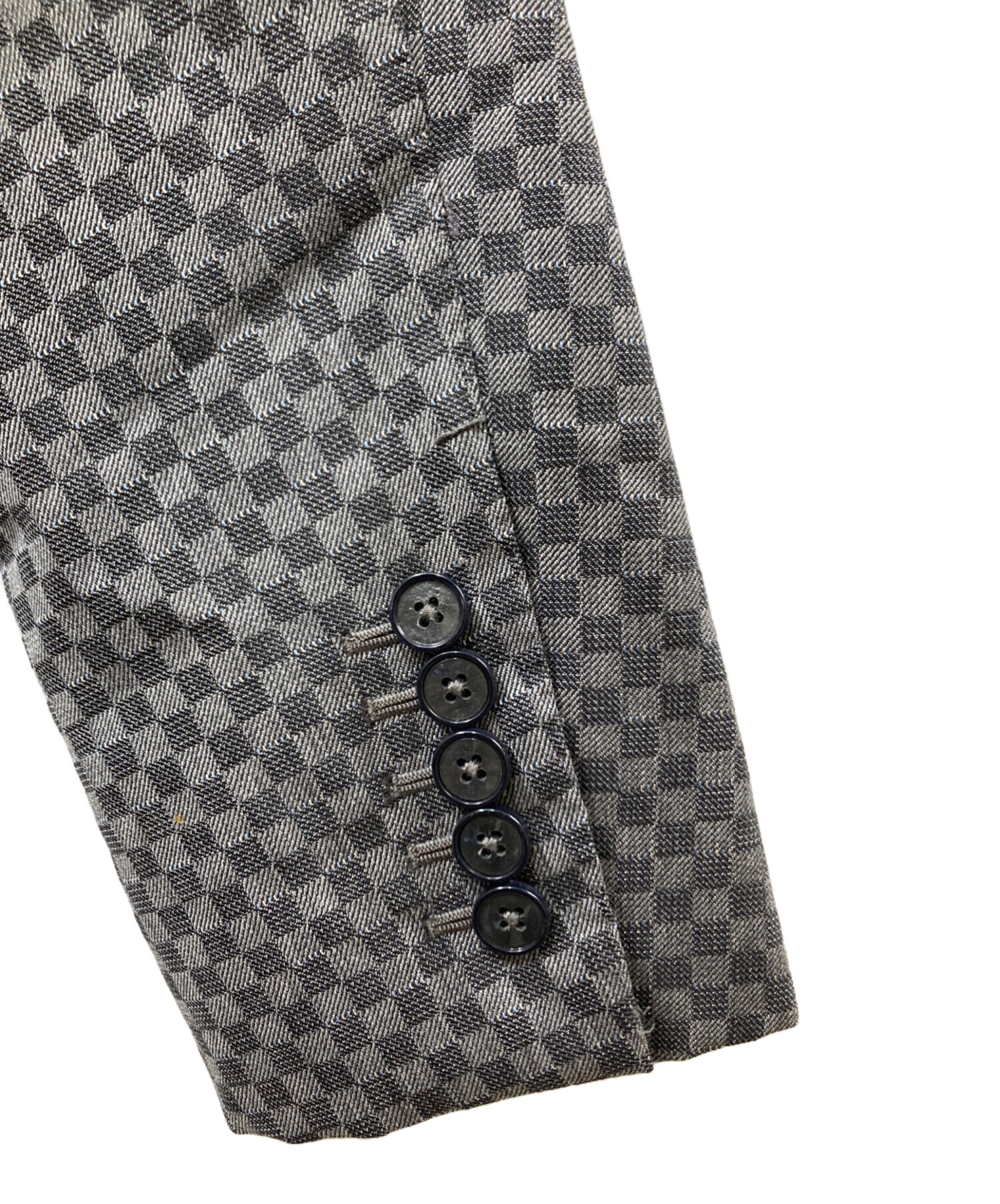 中古・古着通販】GUCCI (グッチ) チェッカー柄 ウールセットアップ 