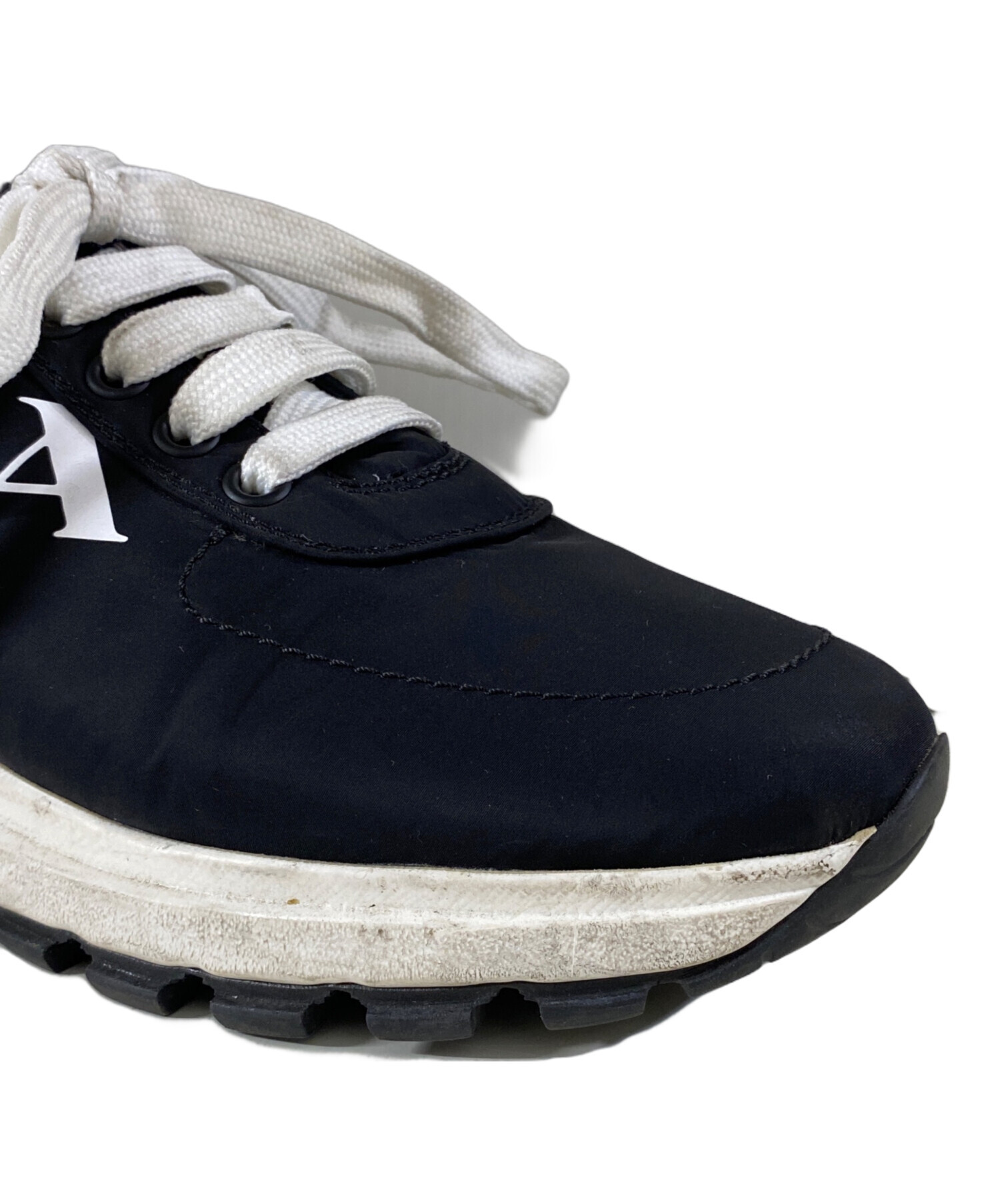 中古・古着通販】PRADA (プラダ) ローカットスニーカー ブラック 