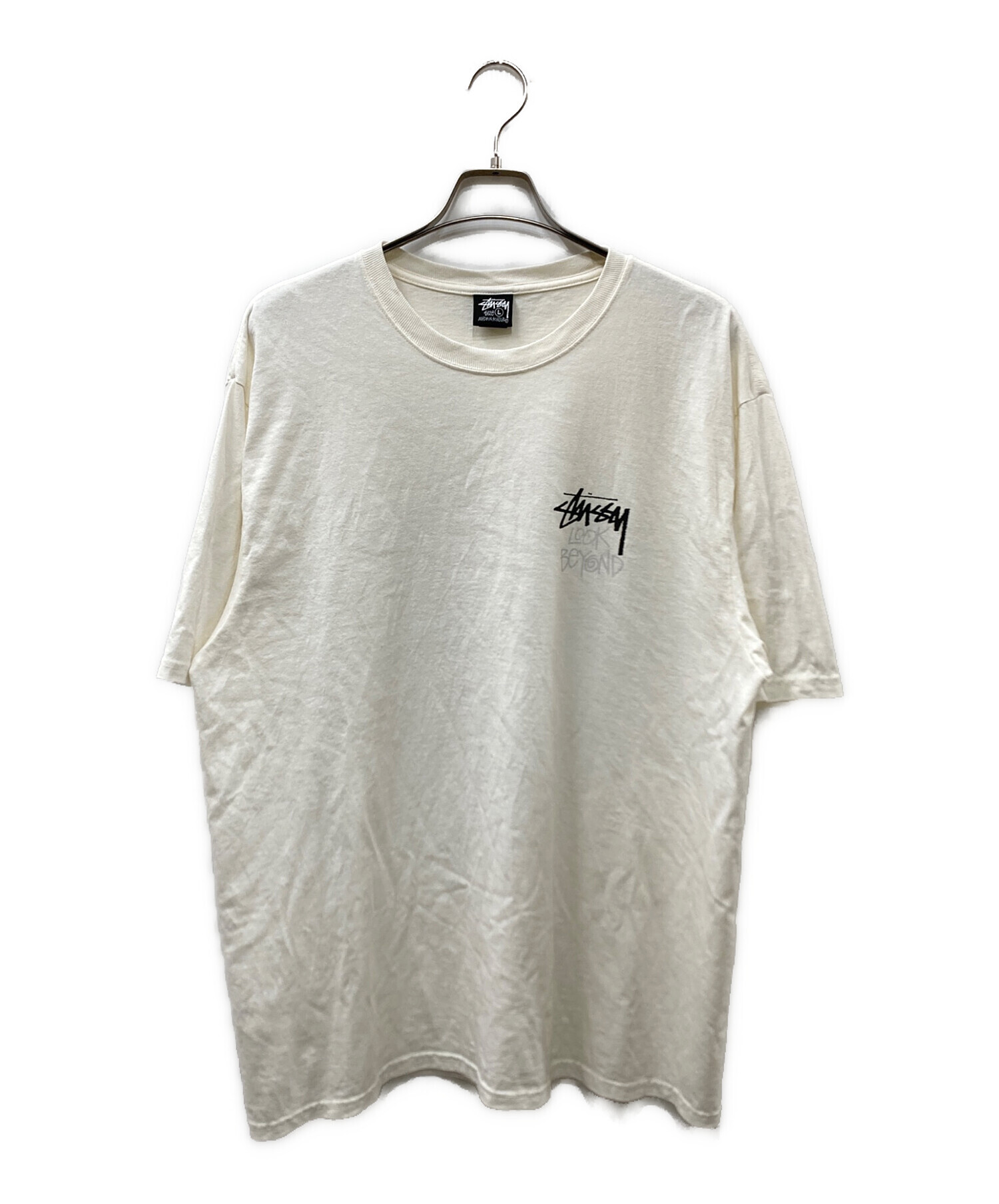 中古・古着通販】stussy (ステューシー) LOOK BEYOND TEE ホワイト 