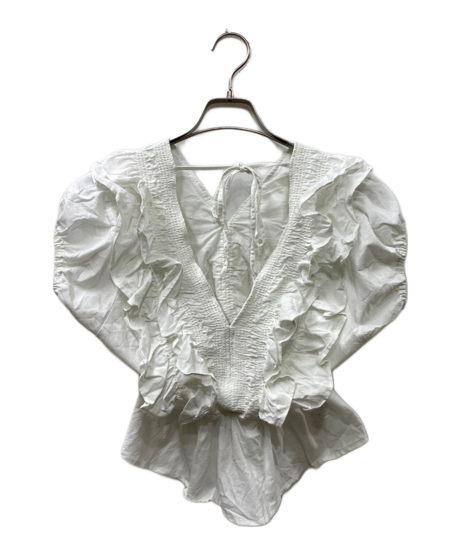 中古・古着通販】moussy (マウジー) SHOULDER FRILL トップス/ブラウス