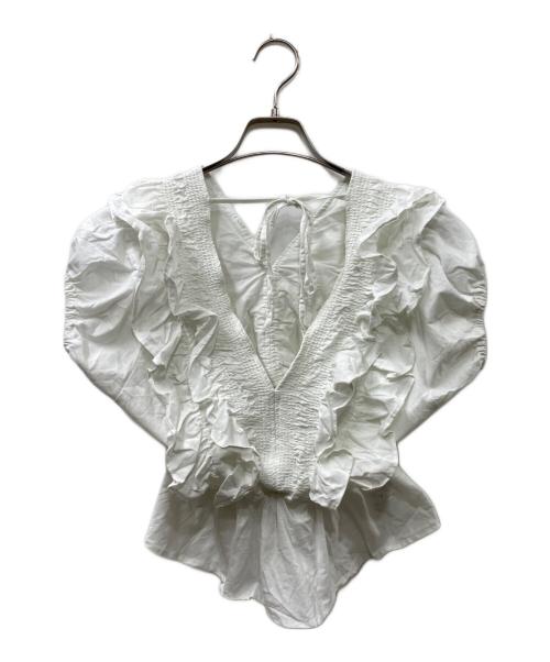 中古・古着通販】moussy (マウジー) SHOULDER FRILL トップス/ブラウス