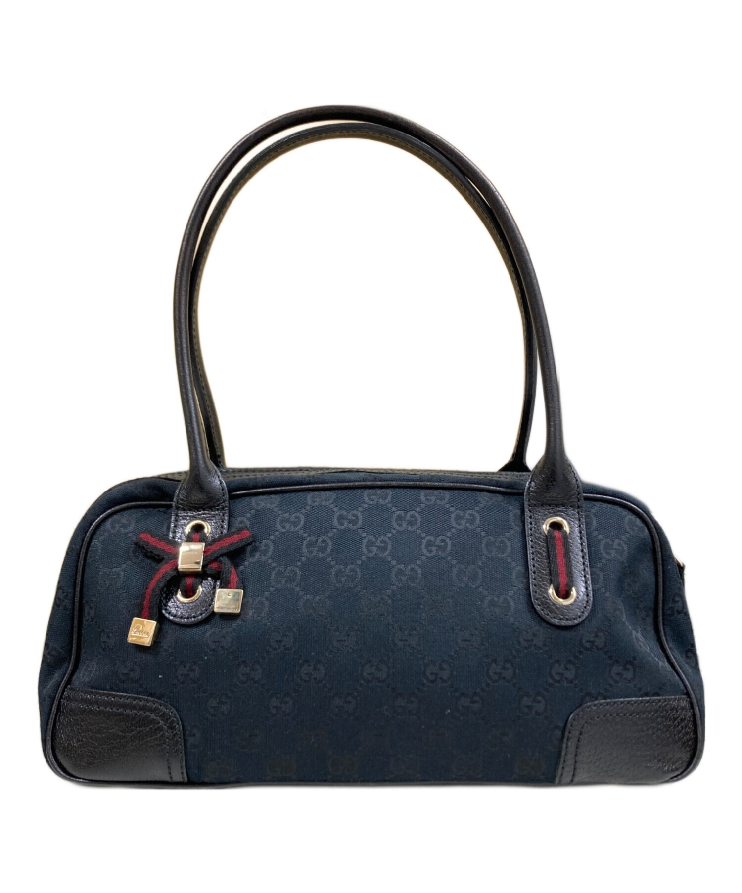 GUCCI GGキャンバス レザー ハンドバッグ ミニボストンバッグ グッチ GGキャンバス ミニハンドバッグ