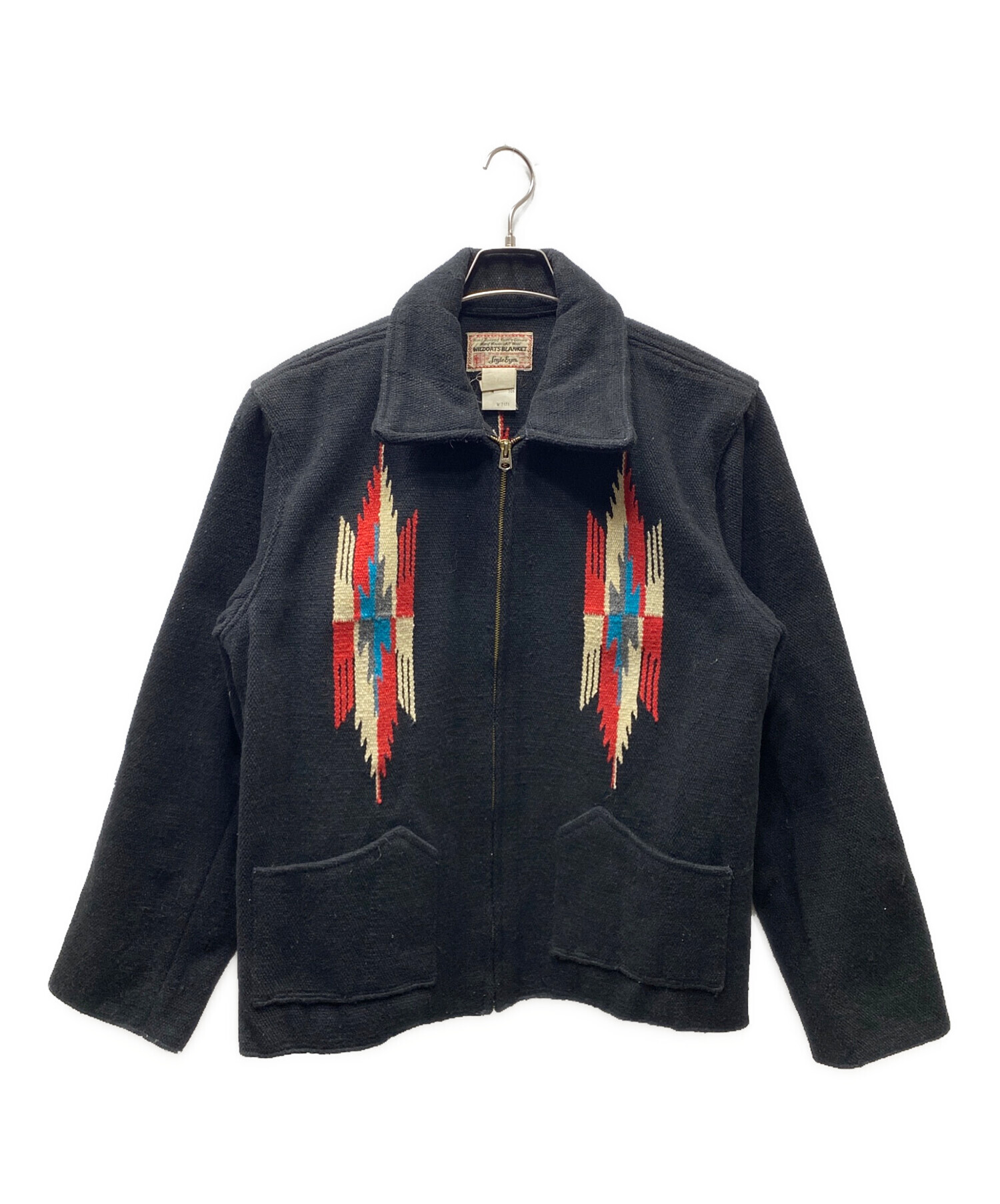 made in England ワークジャケット　カバーオール　チマヨ柄　古着. ヴィンテージ 70s Lee 91-J タイプ ウール カバーオール チョア