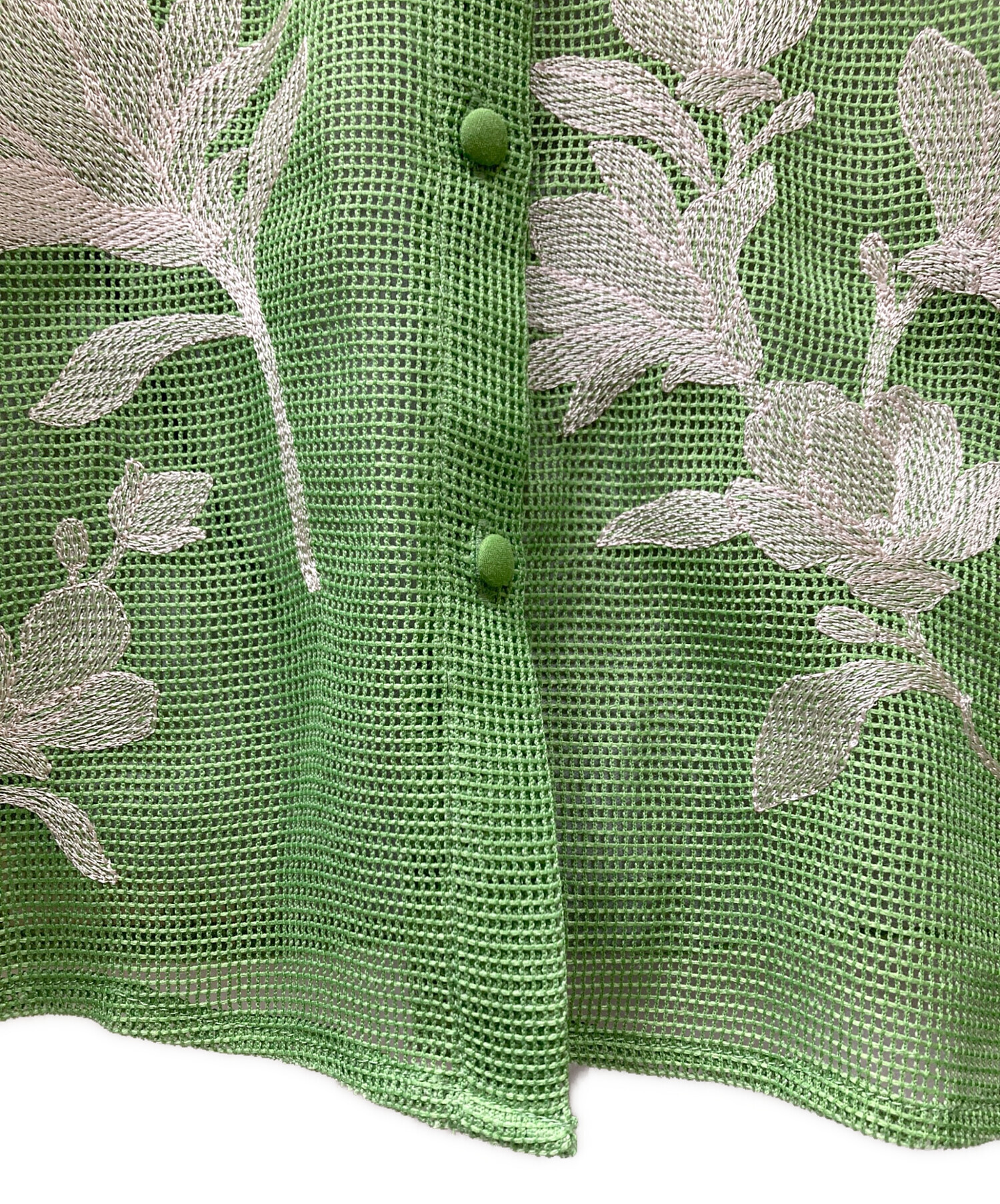 中古・古着通販】AMERI (アメリ) ADALEE EMBROIDERY MESH BLOUSE