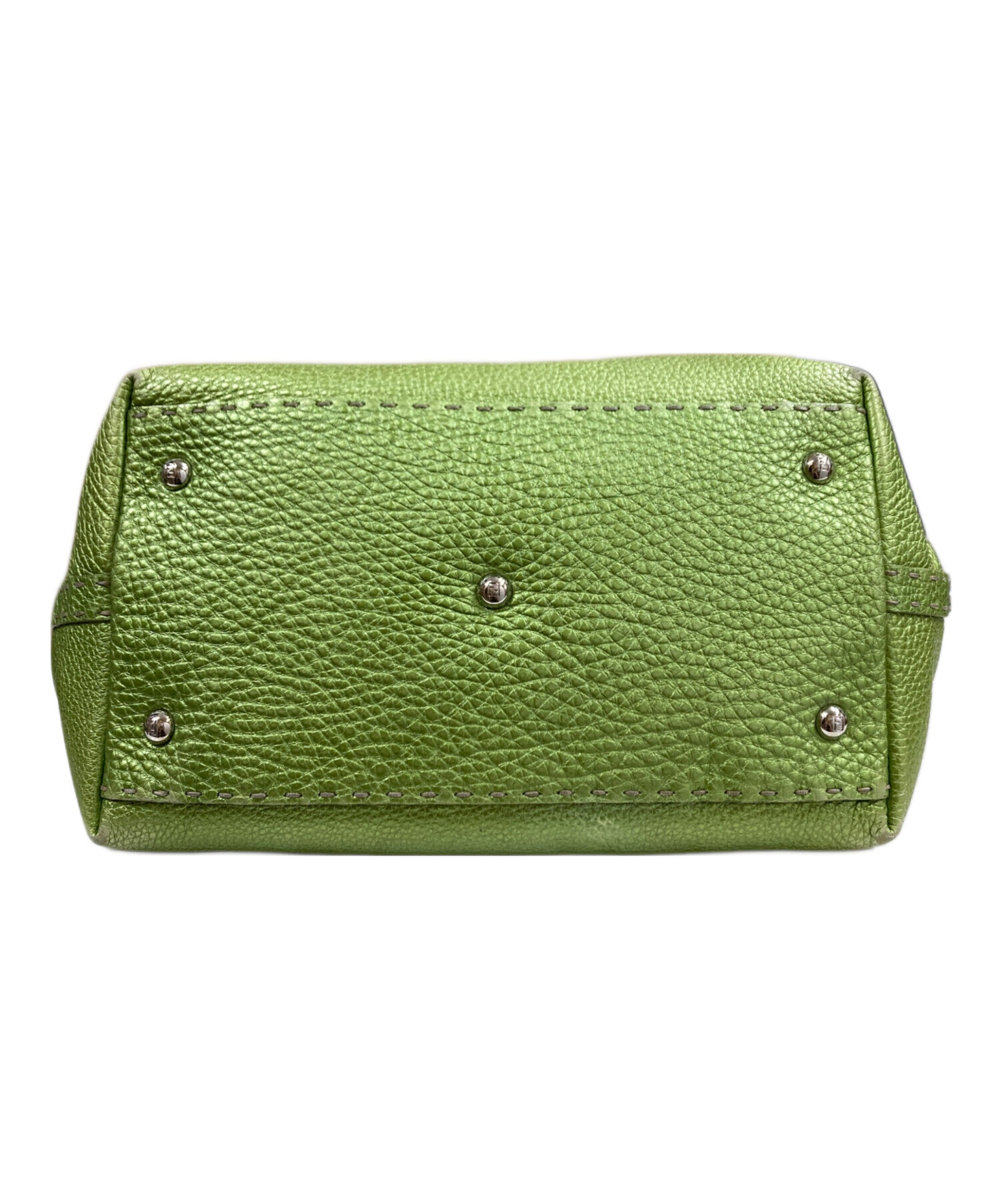 中古・古着通販】FENDI (フェンディ) セレリア レザーハンドバッグ 