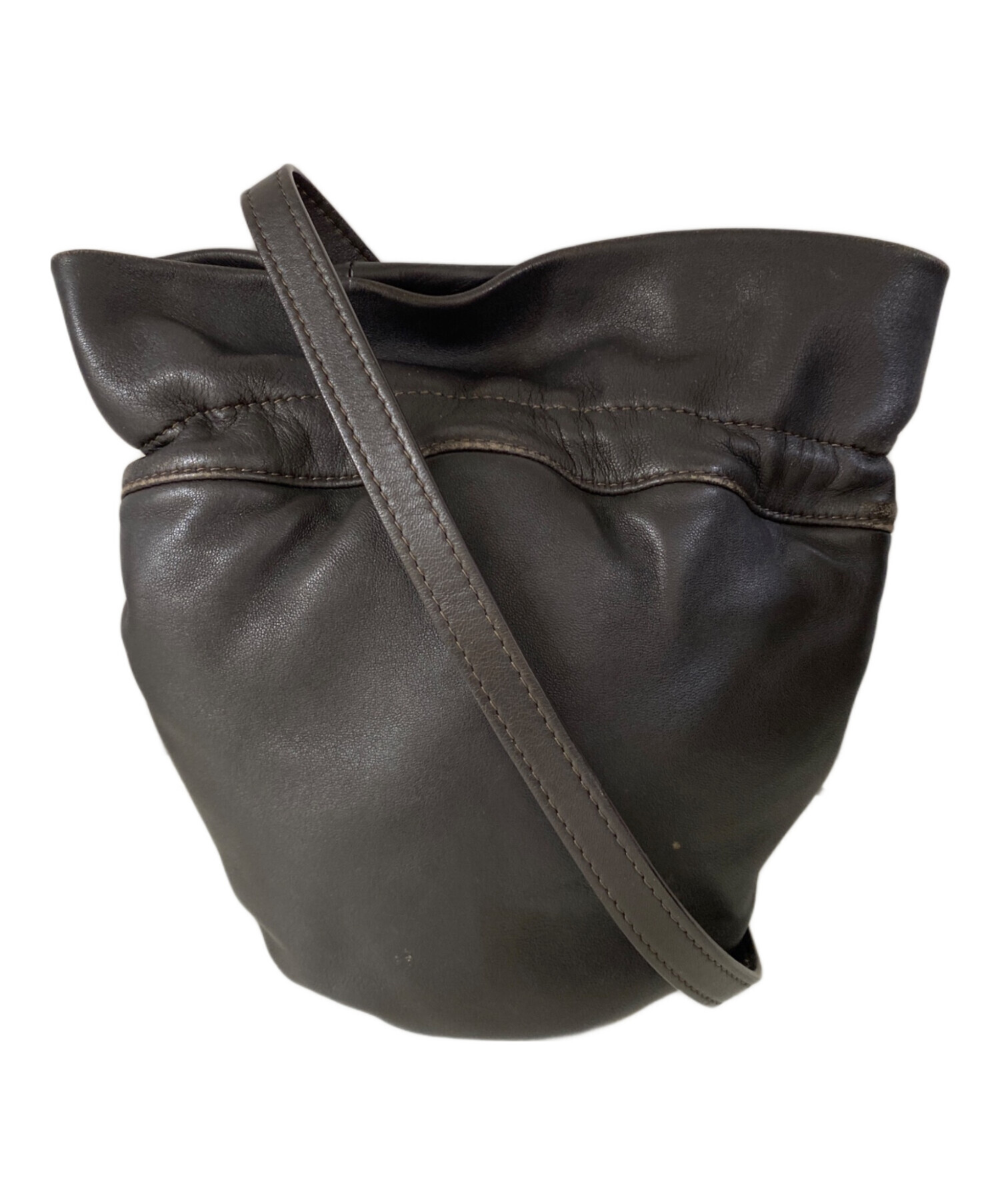 ショルダーバッグ Lemaire  glove bag Lemaire // Brown Leather Glove Bag – VSP Consignment