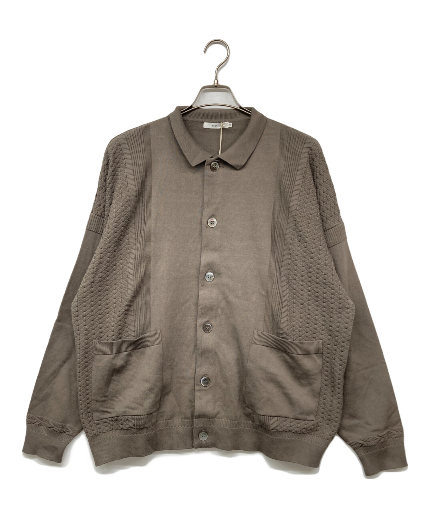【YASHIKI】Hanaakari Collar Cardigan (1) YASHIKI / Hanaakari Collar Cardigan (BLACK) | ハナアカリカラー