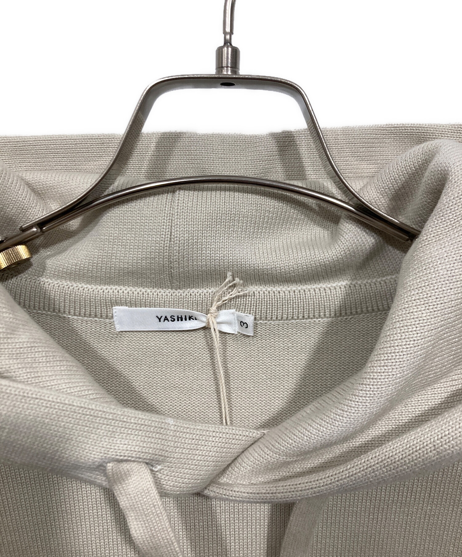 中古・古着通販】yashiki (ヤシキ) Setsugi Hoodie ベージュ サイズ:3 