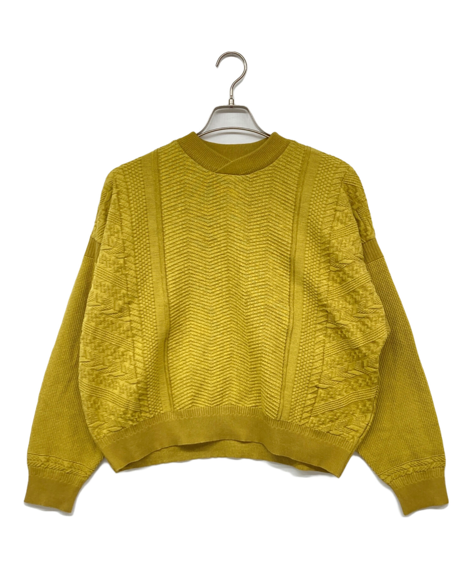 中古・古着通販】YASHIKI (ヤシキ) Hanadoki Knit イエロー｜ブランド
