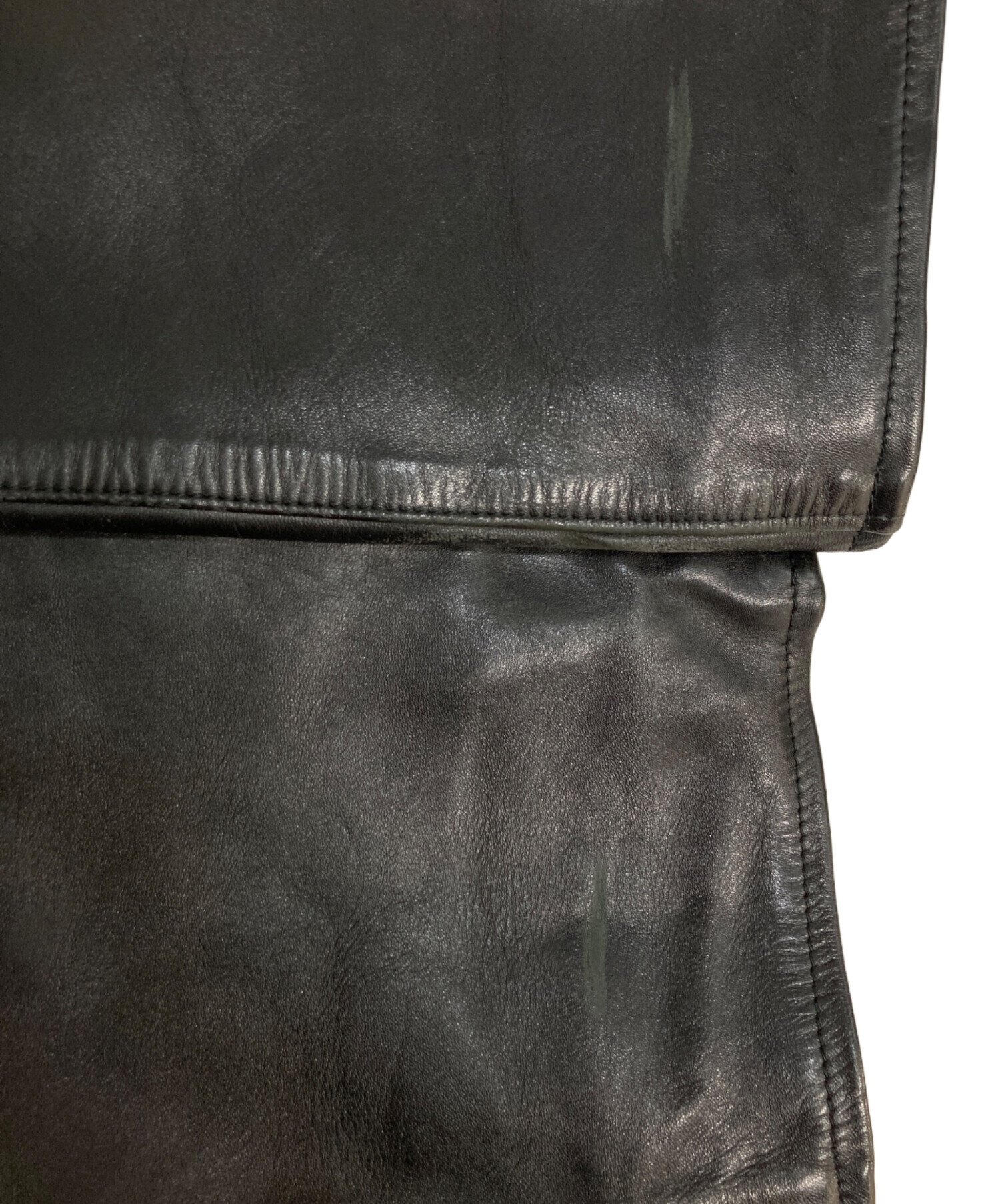 中古・古着通販】Aero LEATHER (エアロレザー) レザーパンツ ブラック