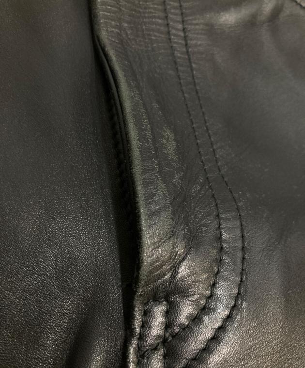 中古・古着通販】Aero LEATHER (エアロレザー) レザーパンツ ブラック