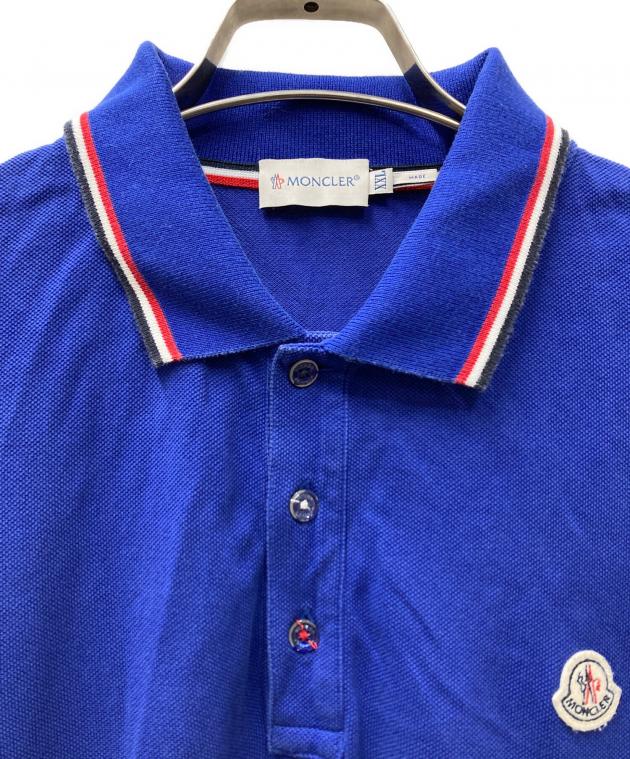 中古・古着通販】MONCLER (モンクレール) ポロシャツ ブルー サイズ