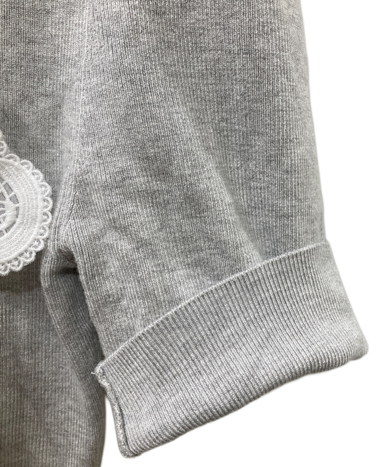 中古・古着通販】Snidel (スナイデル) ラッフル刺繍ニットプルオーバー