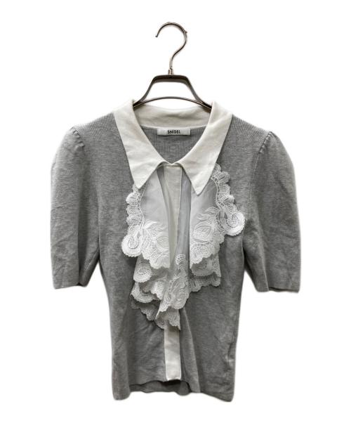 中古・古着通販】Snidel (スナイデル) ラッフル刺繍ニットプルオーバー