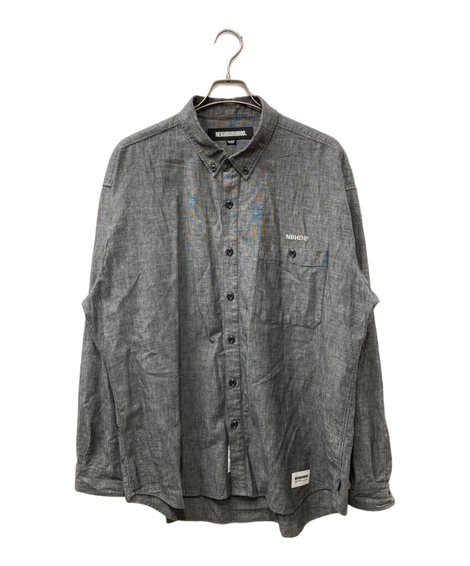 中古・古着通販】NEIGHBORHOOD (ネイバーフッド) CHAMBRAY BD SHIRT LS