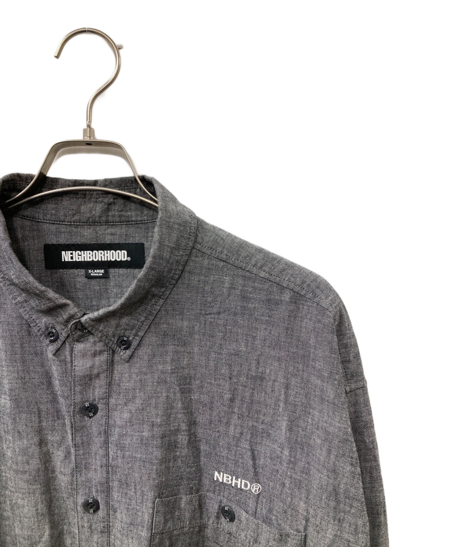 中古・古着通販】NEIGHBORHOOD (ネイバーフッド) CHAMBRAY BD SHIRT LS