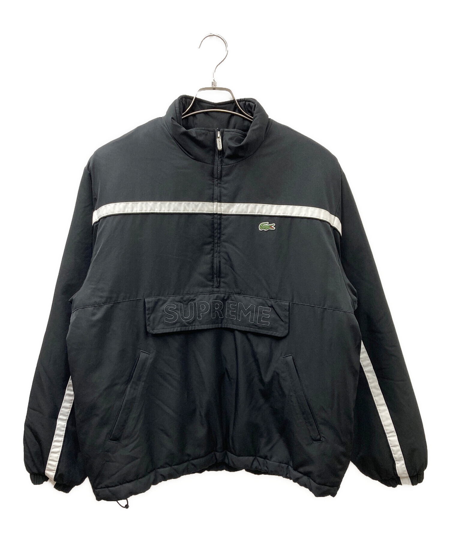 Lacoste Jacket Supreme Lacoste Puffy Half Zip Pullover Black 中古