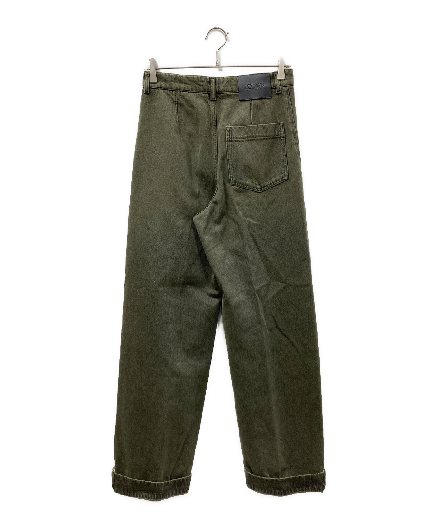 中古・古着通販】LOEWE (ロエベ) デニムパンツ グリーン サイズ:44 