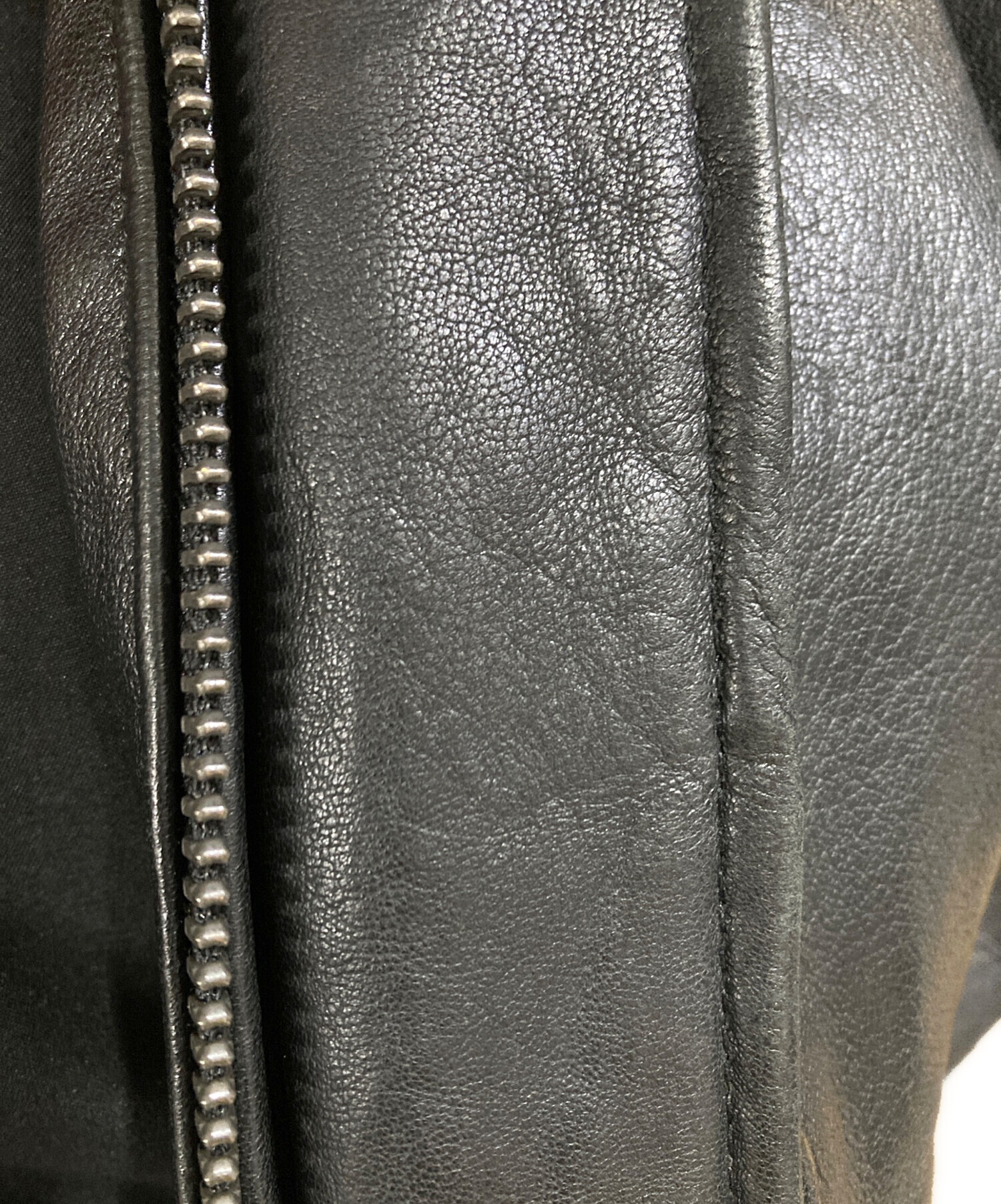 中古・古着通販】ZARA (ザラ) A-2 レザージャケット ブラック サイズ