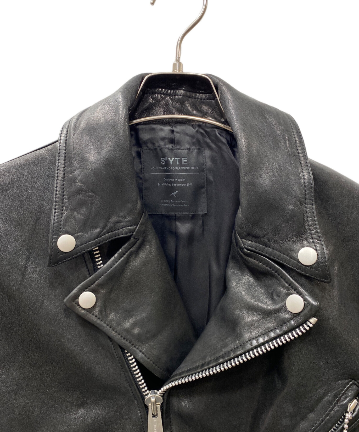 中古・古着通販】s'yte (サイト) ダブルレザージャケット