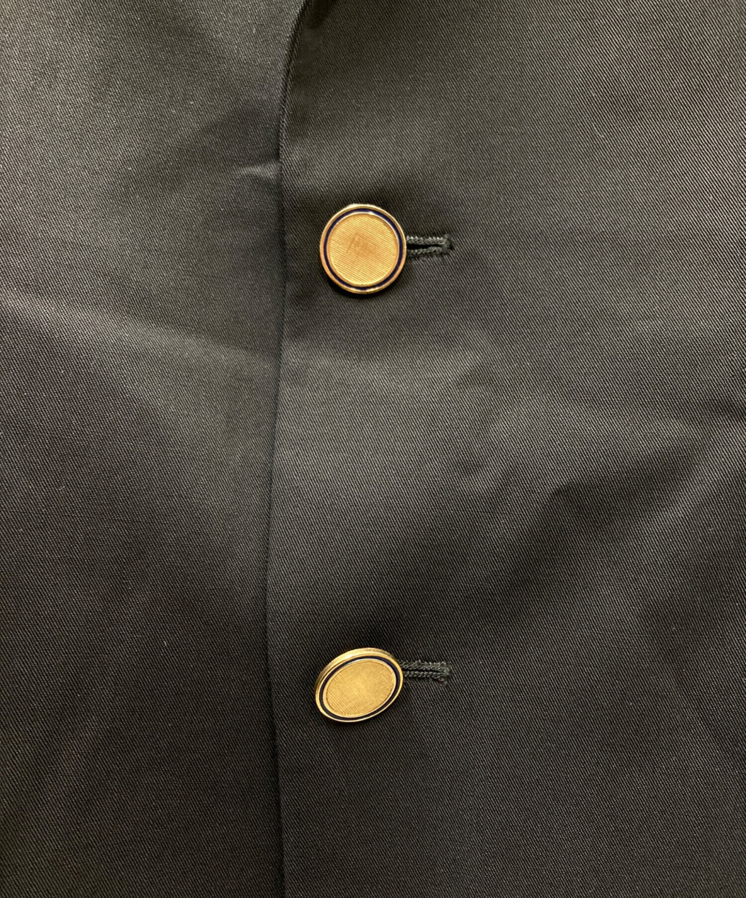 <美品>LARDINI ブラック ウール ジャケット サイズ46 中古・古着通販】LARDINI (ラルディーニ) 金釦ウールテーラード