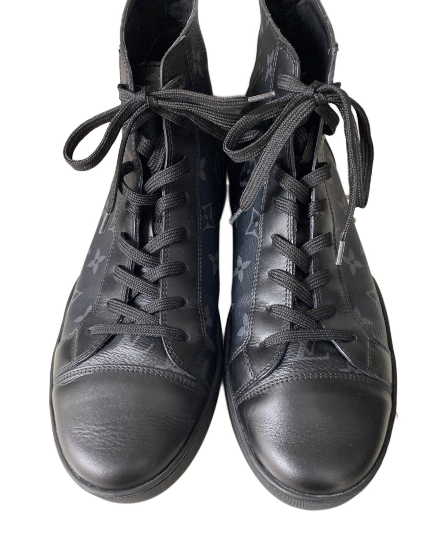 Louis Vuitton ブラック ハイカットスニーカー 中古・古着通販】LOUIS VUITTON (ルイ ヴィトン) リヴォリ・ライン