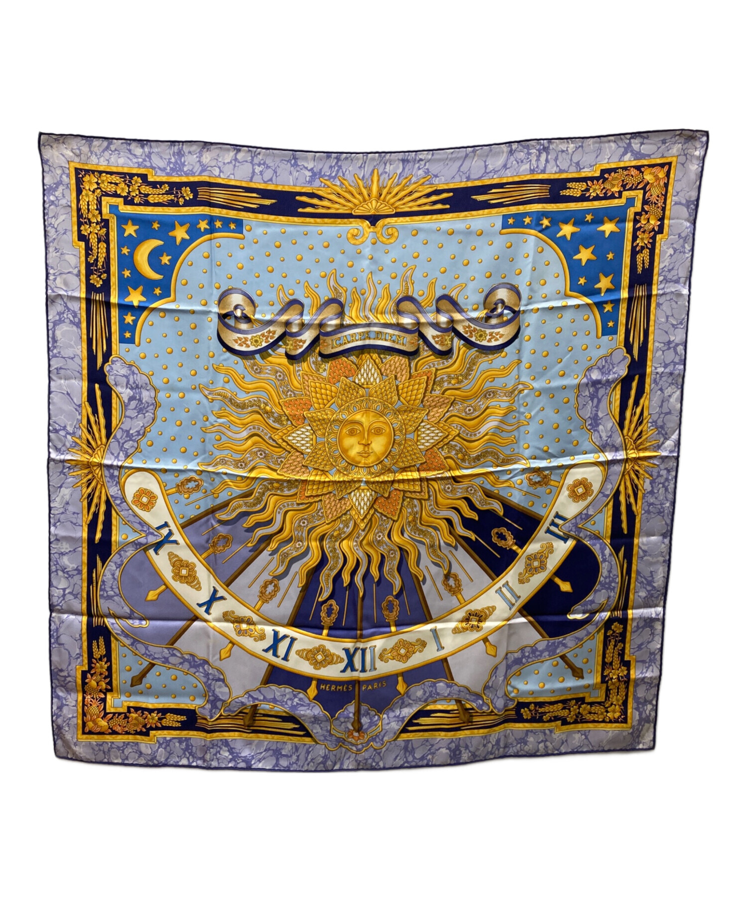 中古・古着通販】HERMES (エルメス) カレ90 CARPE DEIM 今日一日を