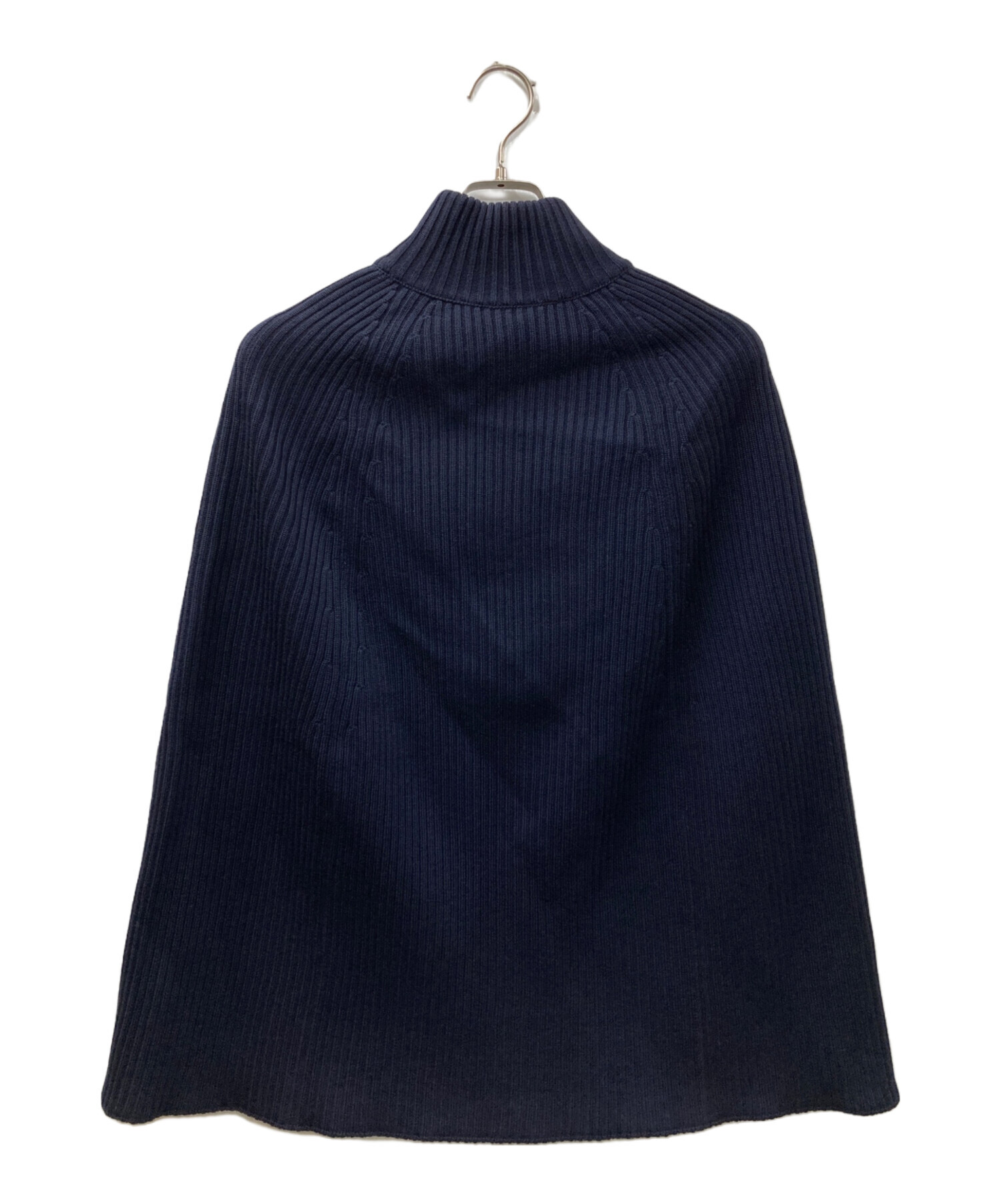 中古・古着通販】VALENTINO (ヴァレンティノ) ニットポンチョ ネイビー