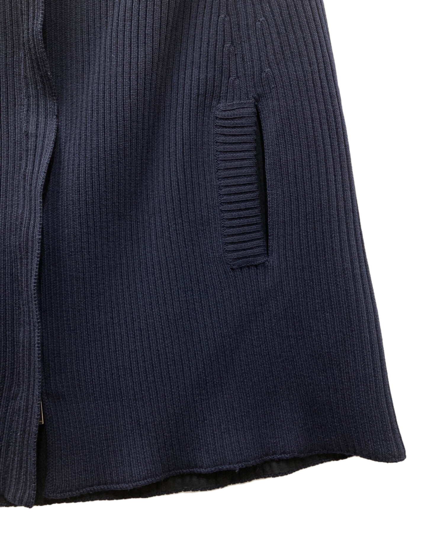 中古・古着通販】VALENTINO (ヴァレンティノ) ニットポンチョ ネイビー