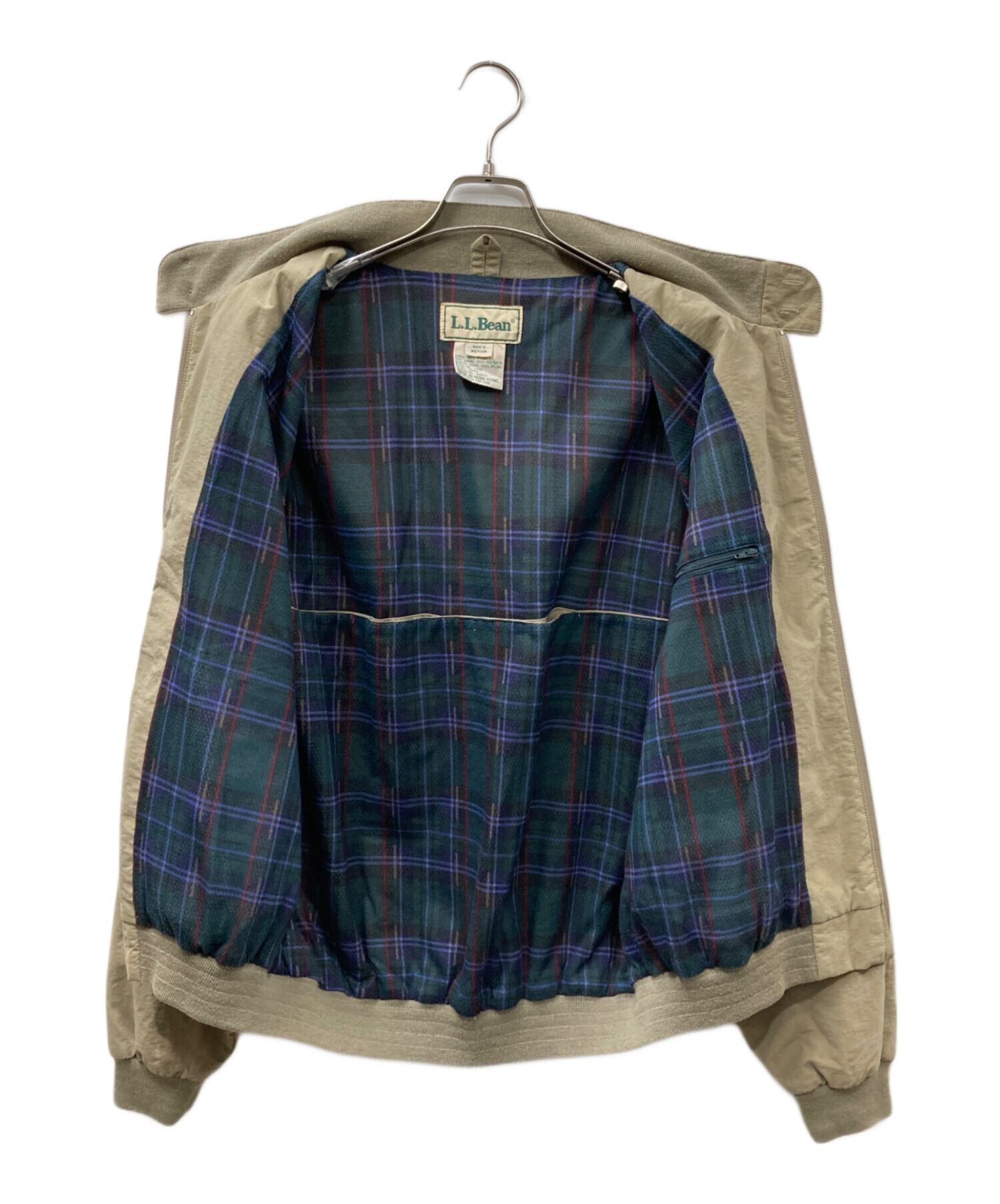 90'S LL Bean ピーチスキン 裏地付き ドリズラージャケット ブルー 90'S LL Bean ピーチスキン 裏地付き ドリズラージャケット ブルー