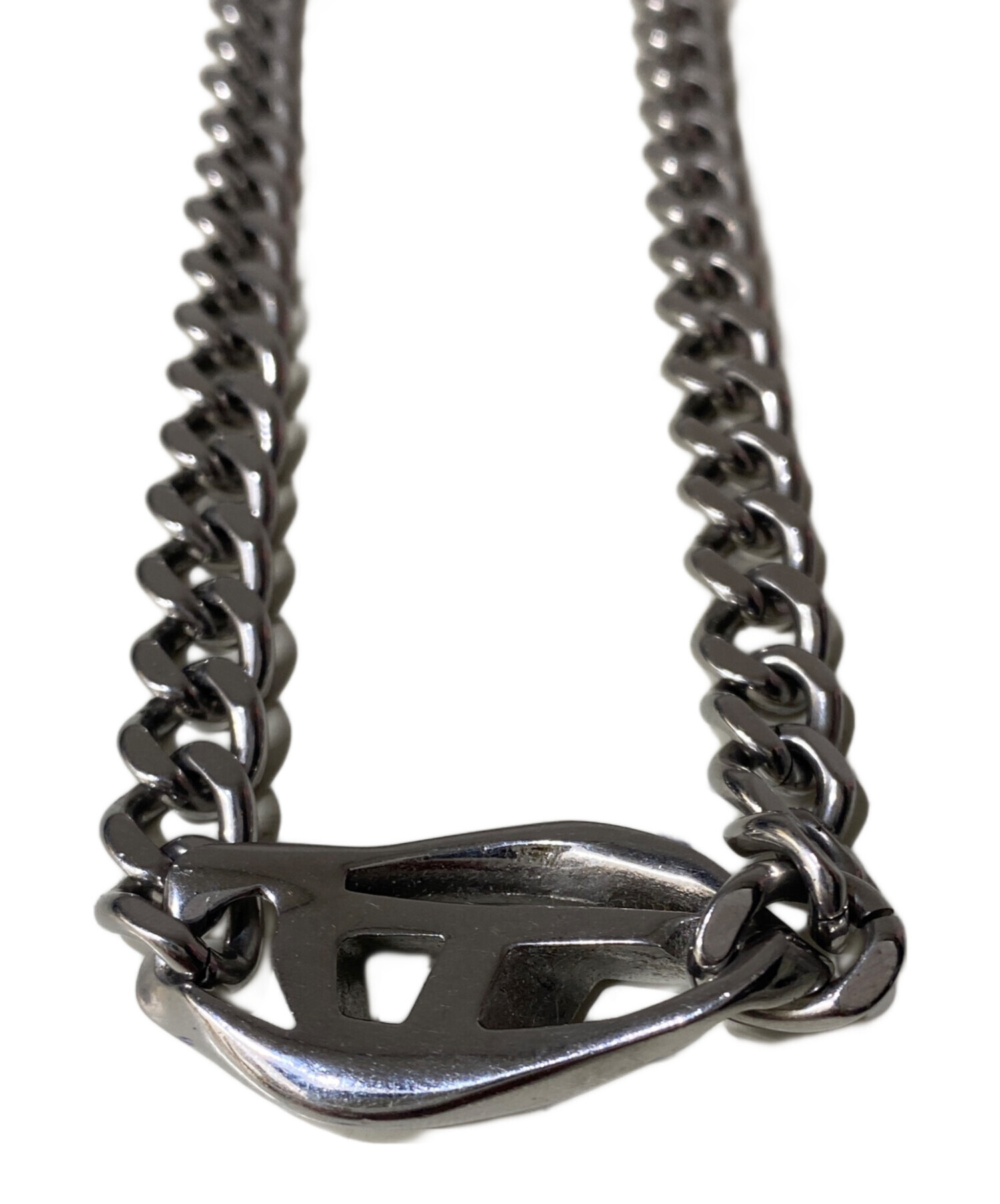 中古・古着通販】DIESEL (ディーゼル) Dロゴチェーン ネックレス