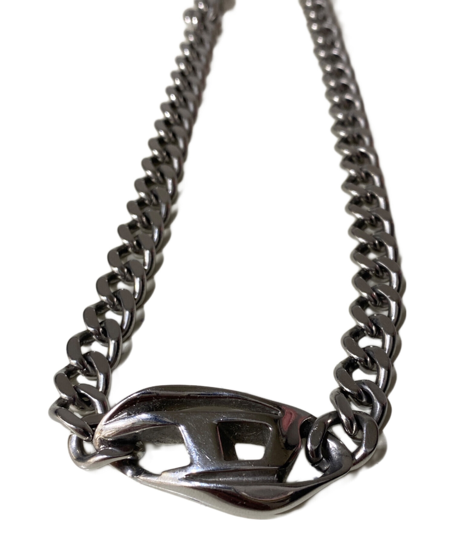 中古・古着通販】DIESEL (ディーゼル) Dロゴチェーン ネックレス