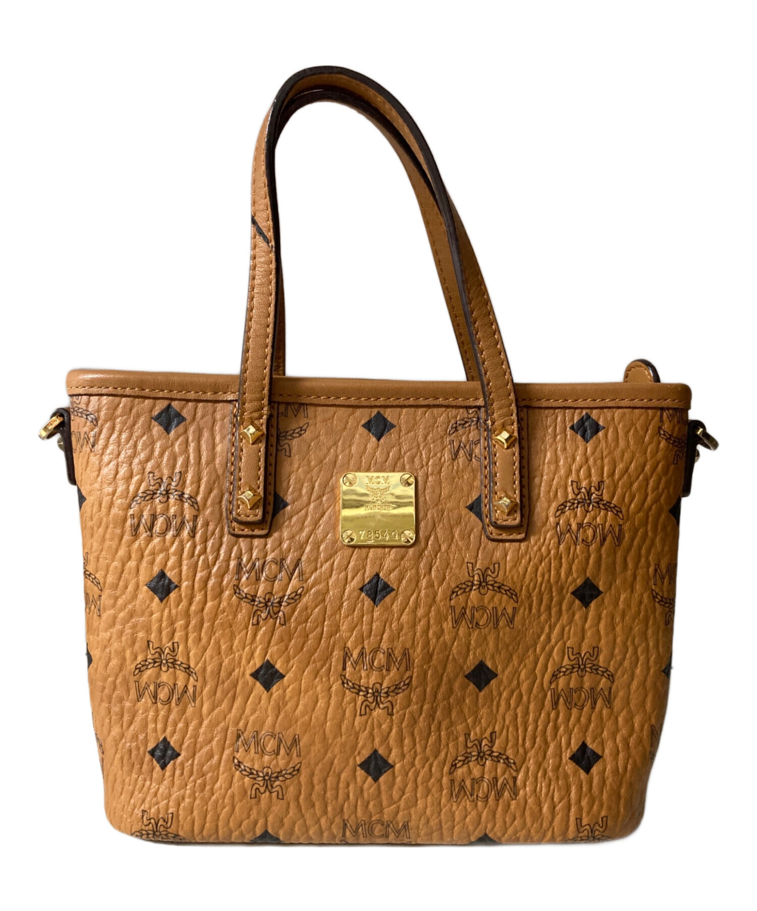 中古・古着通販】MCM (エムシーエム) ANYA TOP ZIP MINI SHOPPER BAG 