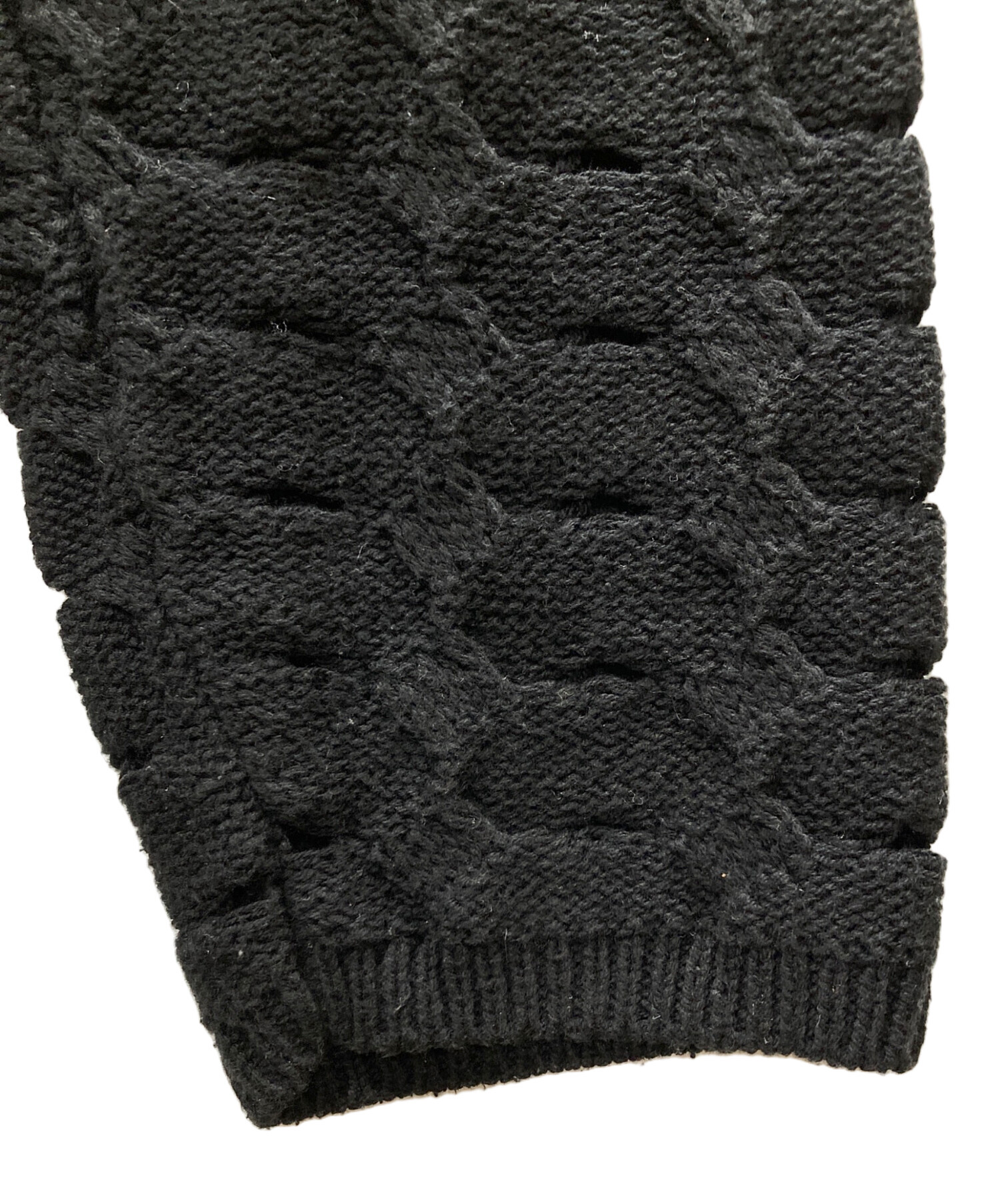 中古・古着通販】stussy (ステューシー) OPEN KNIT COLLARED SWEATER