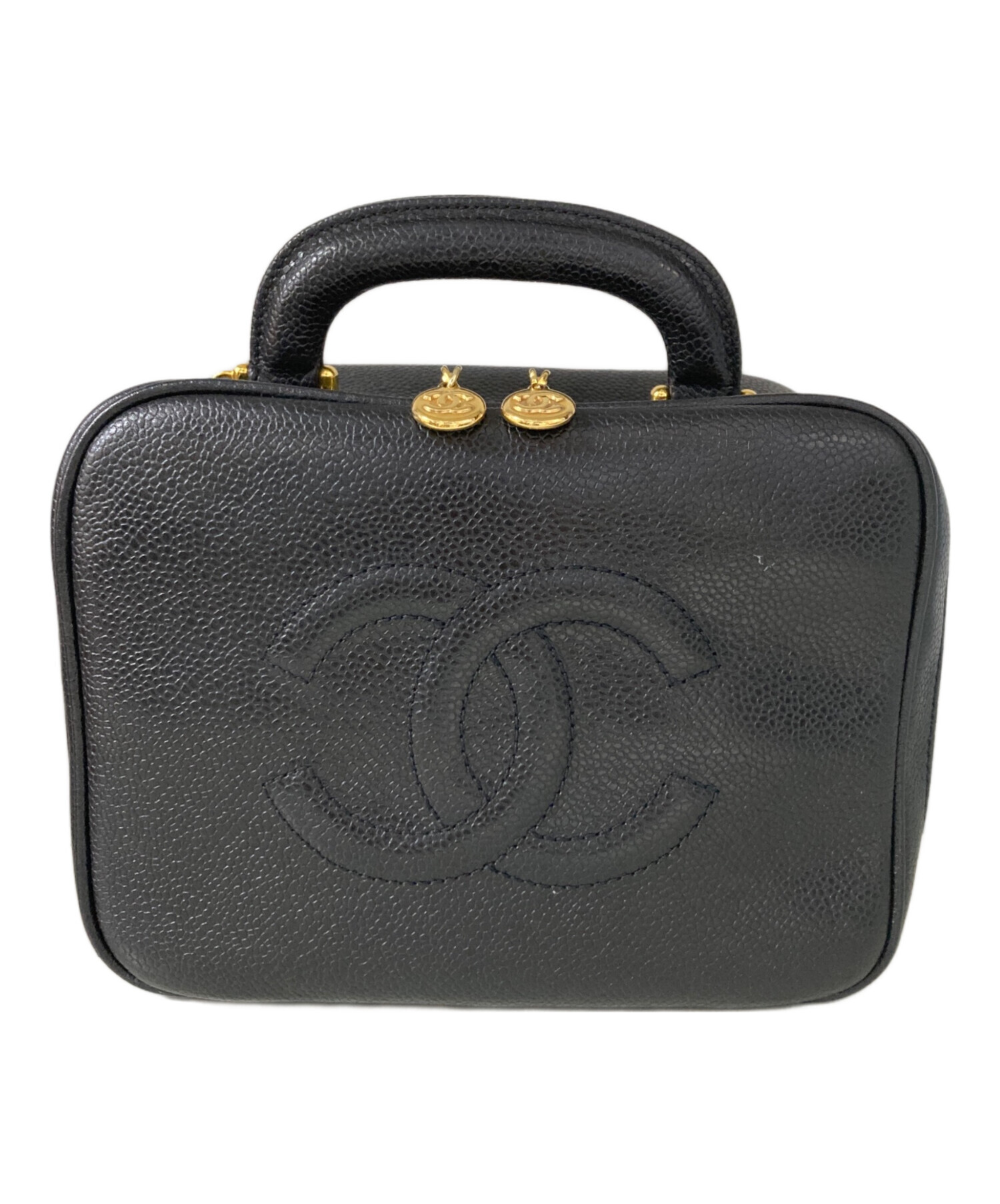 中古・古着通販】CHANEL (シャネル) キャビアスキン ココマーク 