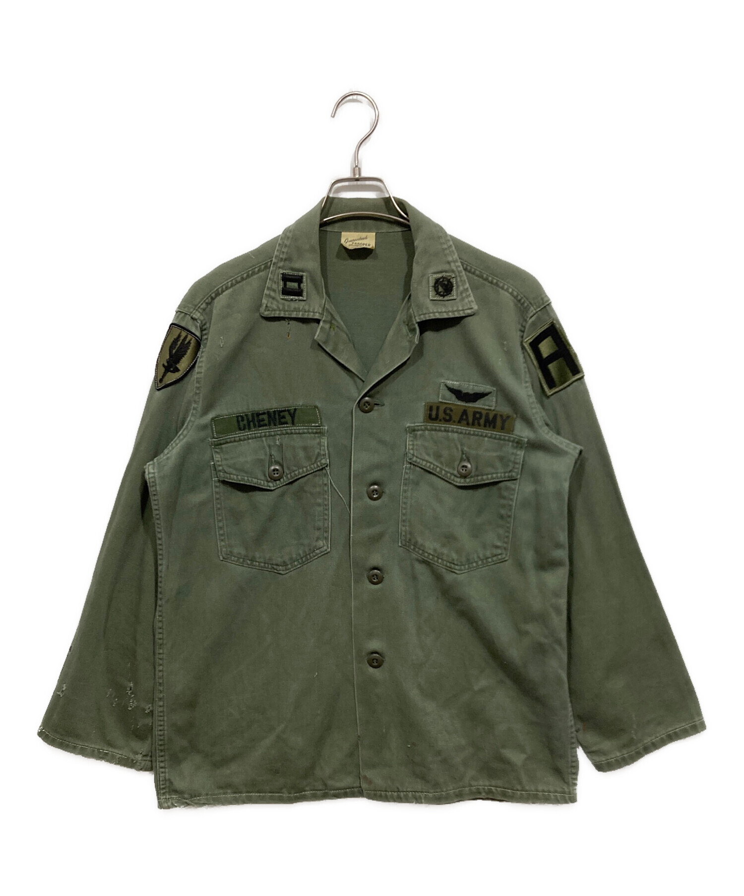 中古・古着通販】trooper (トルーパー) 60s ミリタリーシャツ オリーブ 