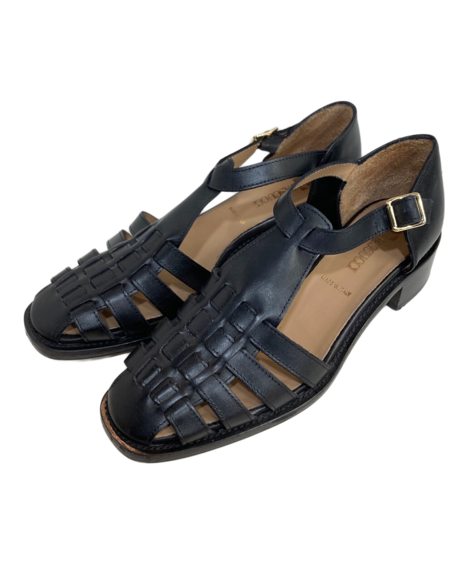 中古・古着通販】PASCUCCI (パスクッチ) グルカサンダル ブラック