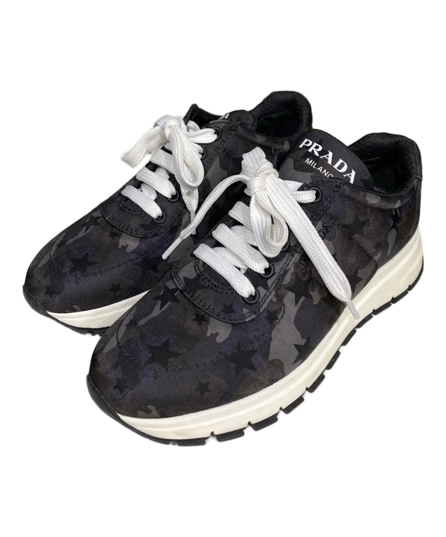 中古・古着通販】PRADA (プラダ) ローカットスニーカー グレー 