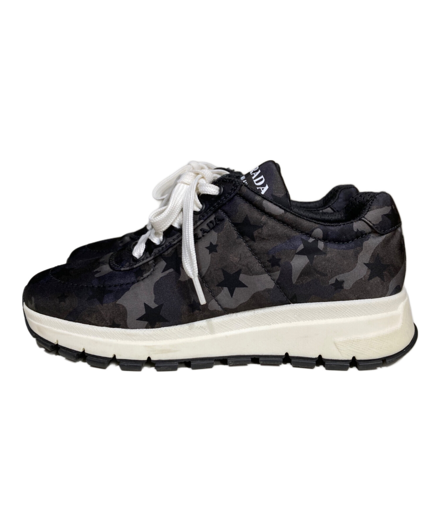 中古・古着通販】PRADA (プラダ) ローカットスニーカー グレー 