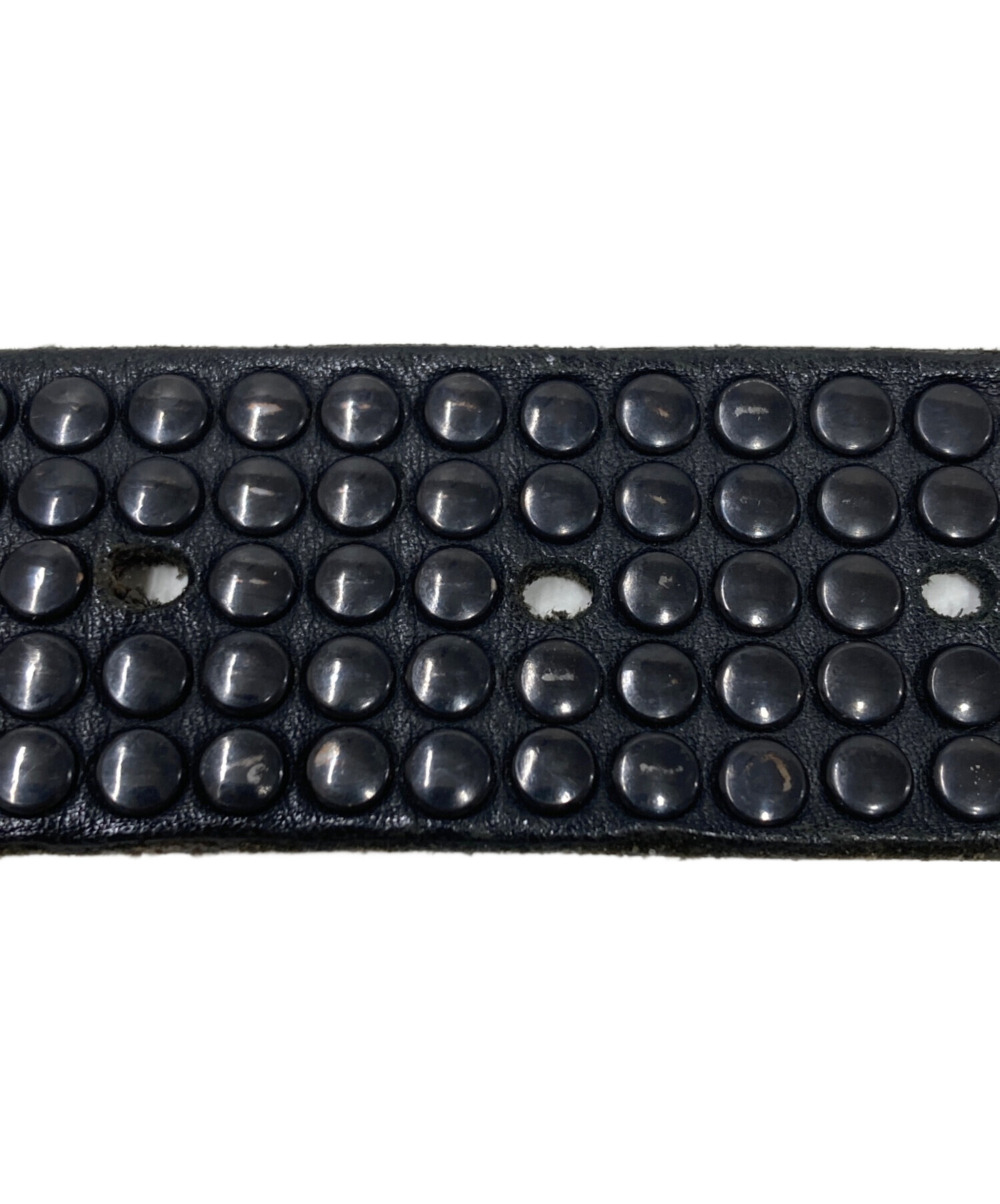 中古・古着通販】htc (エイチティーシー) 5連スタッズベルト ブラック