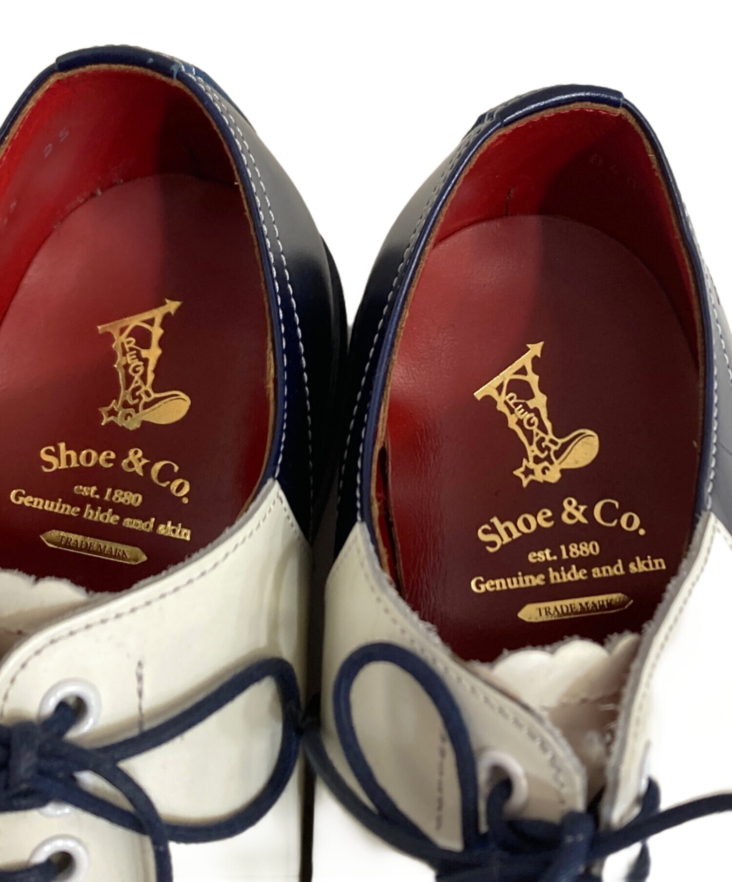 リーガル　サドルシューズサイズ25未使用 中古・古着通販】REGAL (リーガル) shoe&co サドルシューズ ホワイト