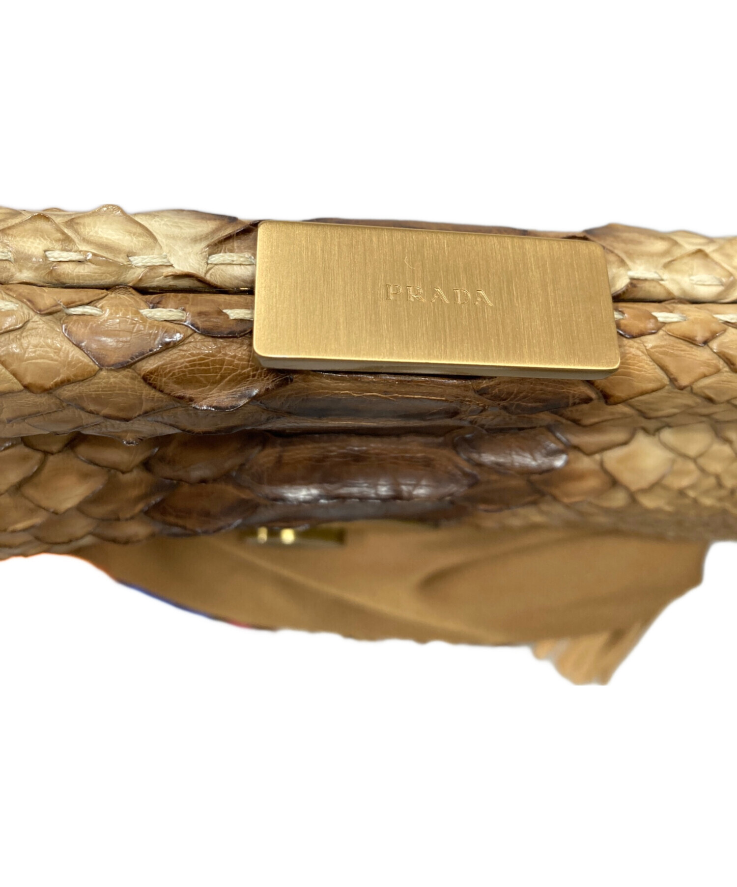 中古・古着通販】PRADA (プラダ) ナイロン×蛇革 チェーン ワン