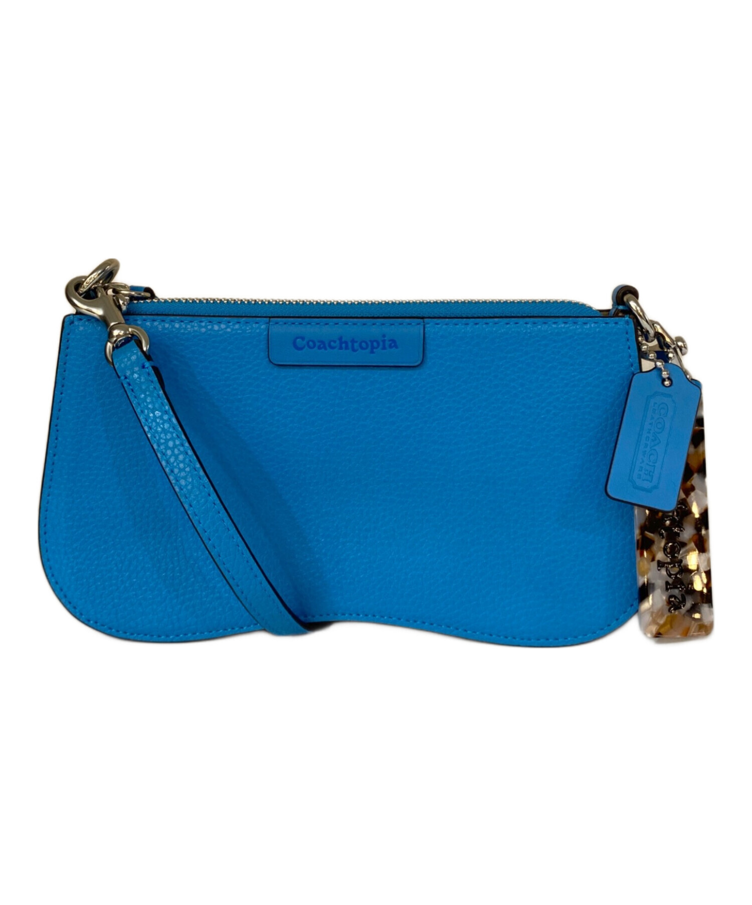 現行美品 COACH topia elgo ワンショルダーturquoise 中古・古着通販】Coachtopia (コーチトピア) スモールウェービー ワン