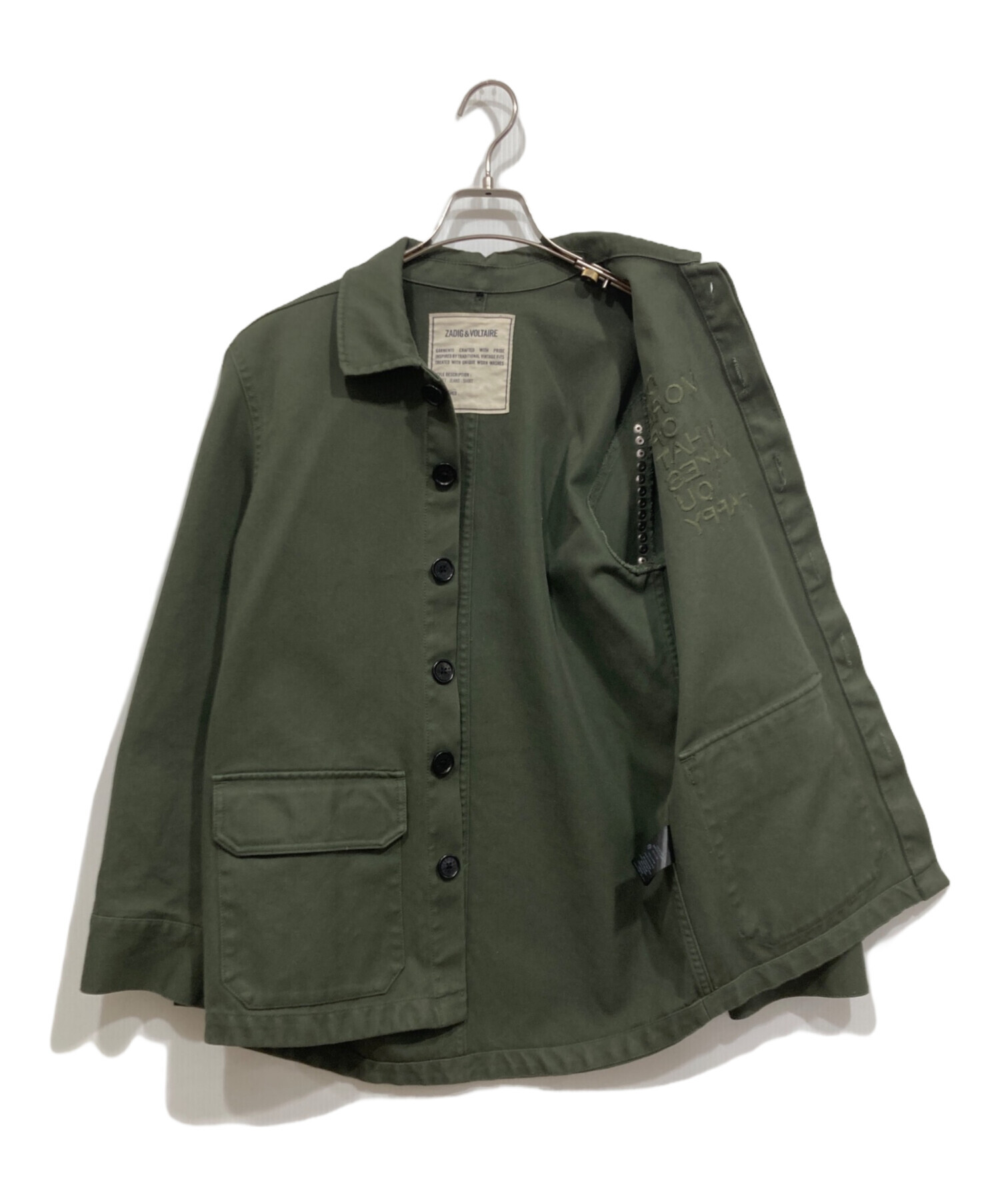 ZADIG&VOLTAIRE ミリタリージャケット 中古・古着通販】Zadig&Voltaire (ザディグエヴォルテール) スタッズ