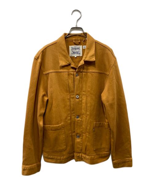 美品　levi's コットンツイル　トラッカージャケット　44 ブラウンベージュ 美品 levi´s コットンツイル トラッカージャケット 44 ブラウン