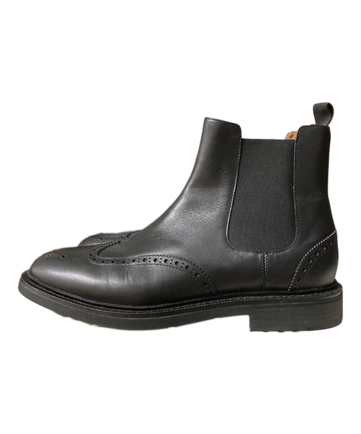 美品✨RALPH LAUREN ウイングチップ　ショートブーツ　イタリア製 中古・古着通販】POLO RALPH LAUREN (ポロ・ラルフローレン